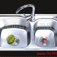 供应厂家供应 厨房水槽双槽 H-7039 不锈钢水槽洗菜、洗涤槽